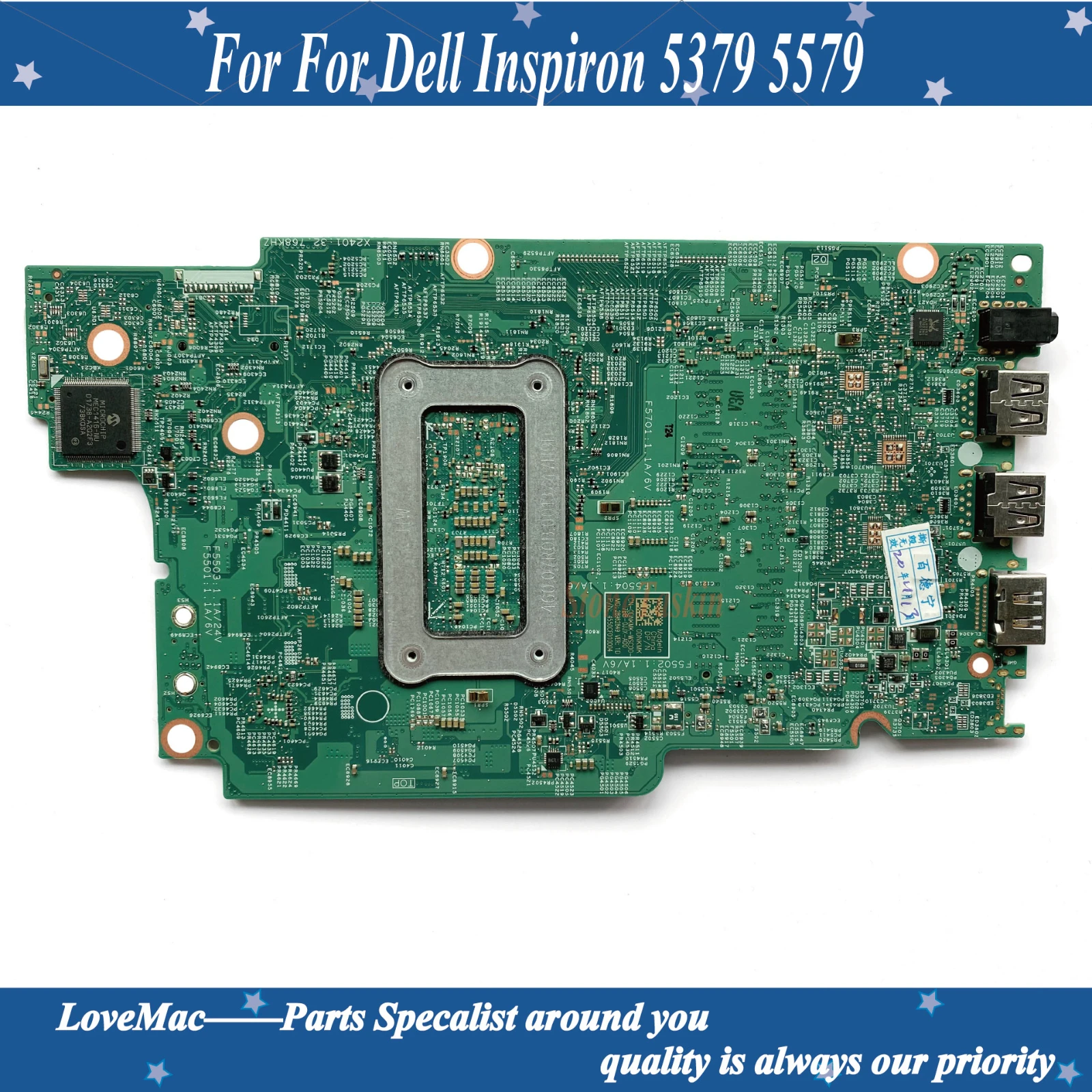 Alta Qualidade CN-0DNKMK Para Dell Inspiron 5379 5579 Laptop placa-Mãe CN-0DNKMK 0DNKMK DNKMK SR3LC I7-8550U DDR4 100% testado 3