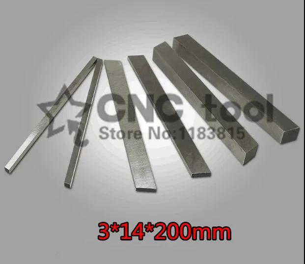 2pcs HRC60 3*14*de 200mm de Alta velocidade de aço Afiada de aço de TARUGOS de AÇO de lâmina Plana HSS ferramenta para Torneamento DIY-faca de material, ferramentas de Torno