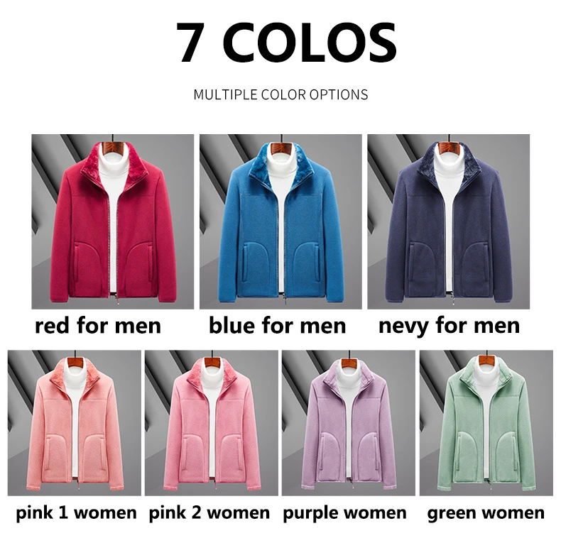 casacos de inverno casaco homens camisola 2021 Camiseta Nova Dupla face Casal de Lã Polar Composto Térmico fatos plus Size L-8XL 4