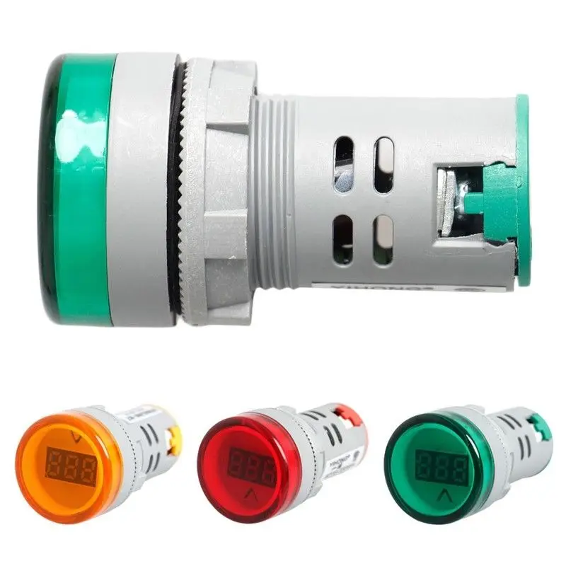 517A Visor Digital LED de Voltímetro CA 60V-450V de Tensão Medidor de Monitor Utilizado na Montagem de Painéis/Estações/Máquinas/Consoles