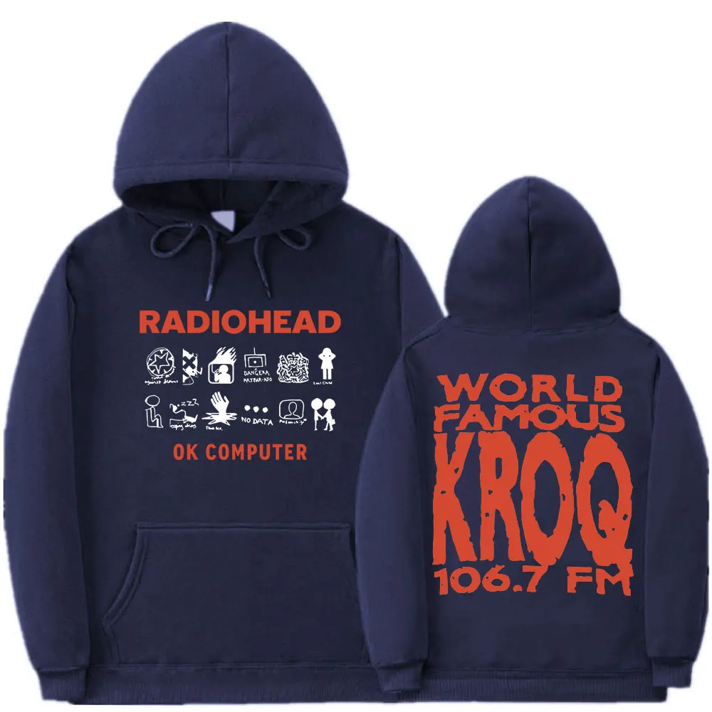 A banda de Rock Radiohead-OK Computer Pablo Honey Turnê do Álbum da Música Impressão Gráfica Capuz Homem Solta Hoodies Homens Mulheres Vintage Moletom 5