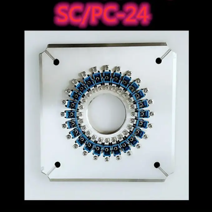 SC UPC-24 de Quatro canto pressurizado nua ponteira ponteira de fibra moedor de 24 Posições de moagem disco polidor de fixação SC/PC-24