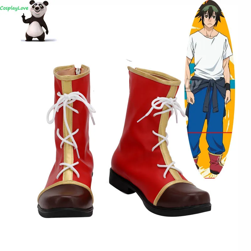 CosplayLove O Deus de High School Jin-Mo-Ri Sun Wukong Sapatos Vermelhos de Cosplay Longas Botas de Couro Feitos sob medida Para Menina mulher