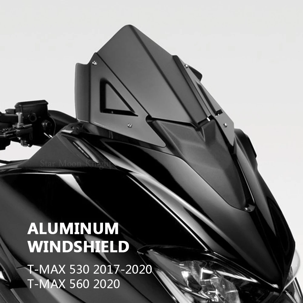 Acessórios da motocicleta de Alumínio pára-Brisas, pára-brisa Vento de Escudo Defletor Para a Yamaha T-MAX 530 560 TMAX T MAX 2017-2020 2019