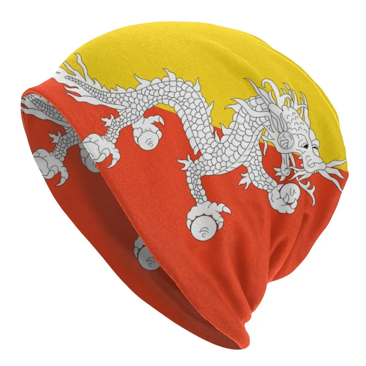 Homens adultos do Chapéu de Malha de Butão Bandeira Bonnet Chapéus de sol, chapéu R333 Novidade Unisex Skullies Beanies Caps