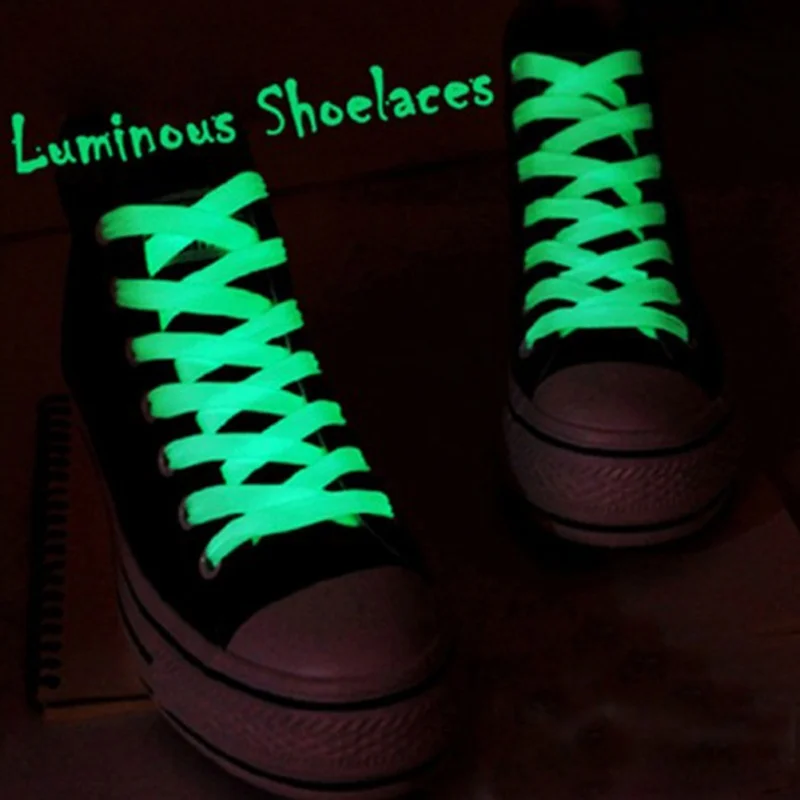 1 Par De Cadarço Luminoso Homens Mulheres Desporto Cordões De Sapatos De Cadeias De Caracteres Com Iluminação Led Fluorescente Cadarço Para Sapatilhas Casuais Sapatos De Renda