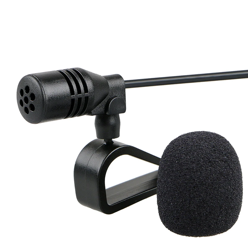 300 Profissionais de Áudio do Carro de Microfone de 3,5 mm Clip Jack de Microfone Estéreo Mini com Fio Microfone Externo Para a Auto DVD Rádio 3