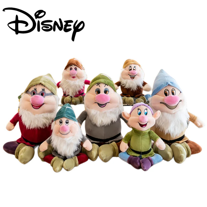 Disney Anime Periférica Branca de Neve e os Sete Anões 22CM Sete Anões do Brinquedo do Luxuoso Conjunto de 7 desenho animado Japonês Bonecas de Presente de natal