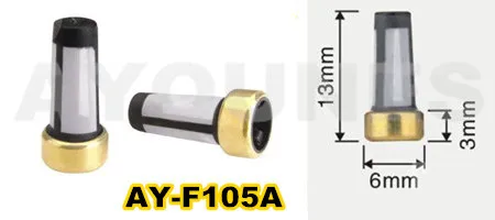 frete grátis 20pieces universal tipo de injector de combustível filtro com size13*6*3mm para cdh275 (AY-F105A)