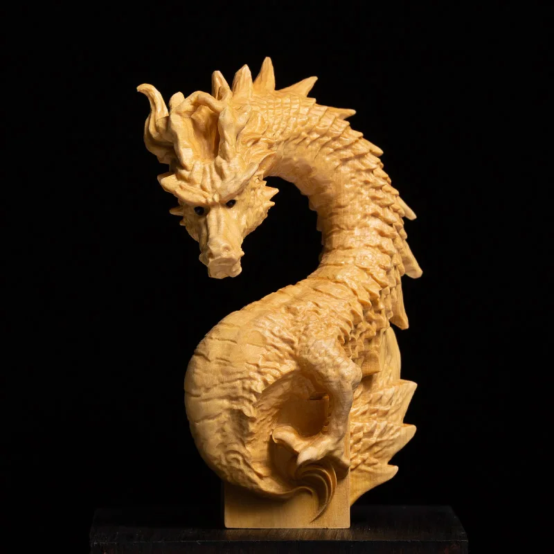 Dragão chinês Selo Estátua de Buxo Animal Escultura Office Nome do Selo Privado Capítulo LOGOTIPO da Decoração da Casa