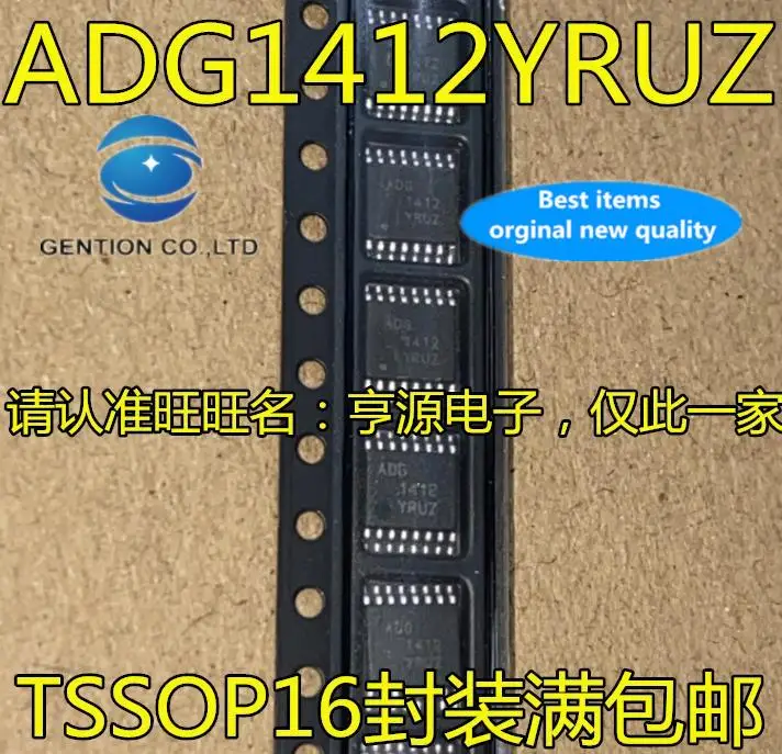 2pcs 100% original novo Analógico Interruptor de IC ADG1412 ADG1412YRU ADG1412YRUZ TSSOP-16
