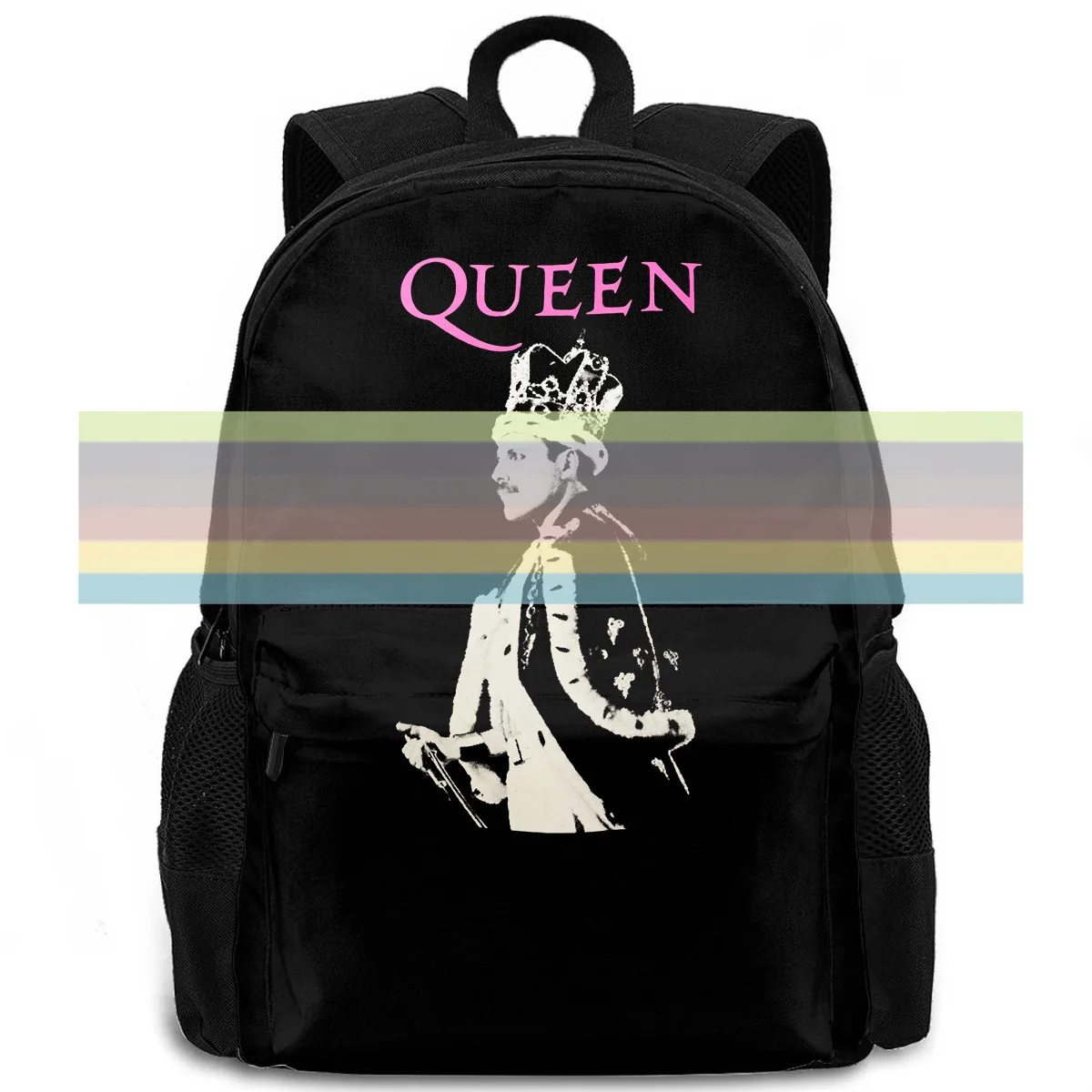Lectro Freddie Mercury do Queen Rock Band V3 Cinza-Escuro, Impressão de Marca Original Novidade mulheres homens mochila laptop de viagem escolar