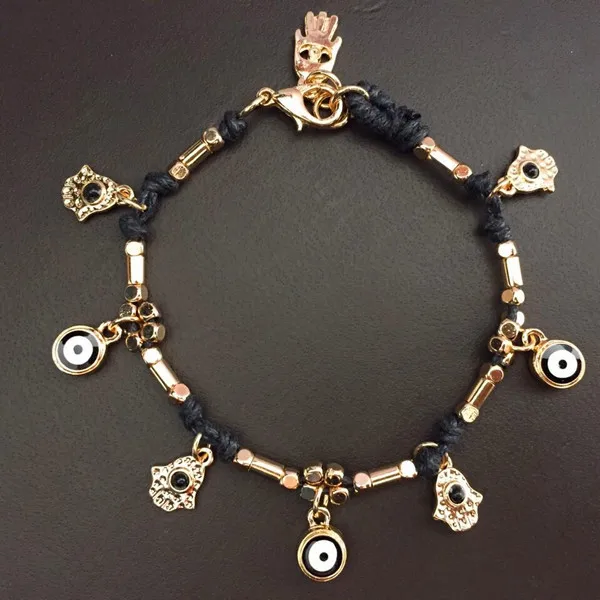 2020 4 Cores Clássicas novas jóias feitas à mão, bracelete de Cristal Da Bulgária Moda Europeia Palma olho pulseira
