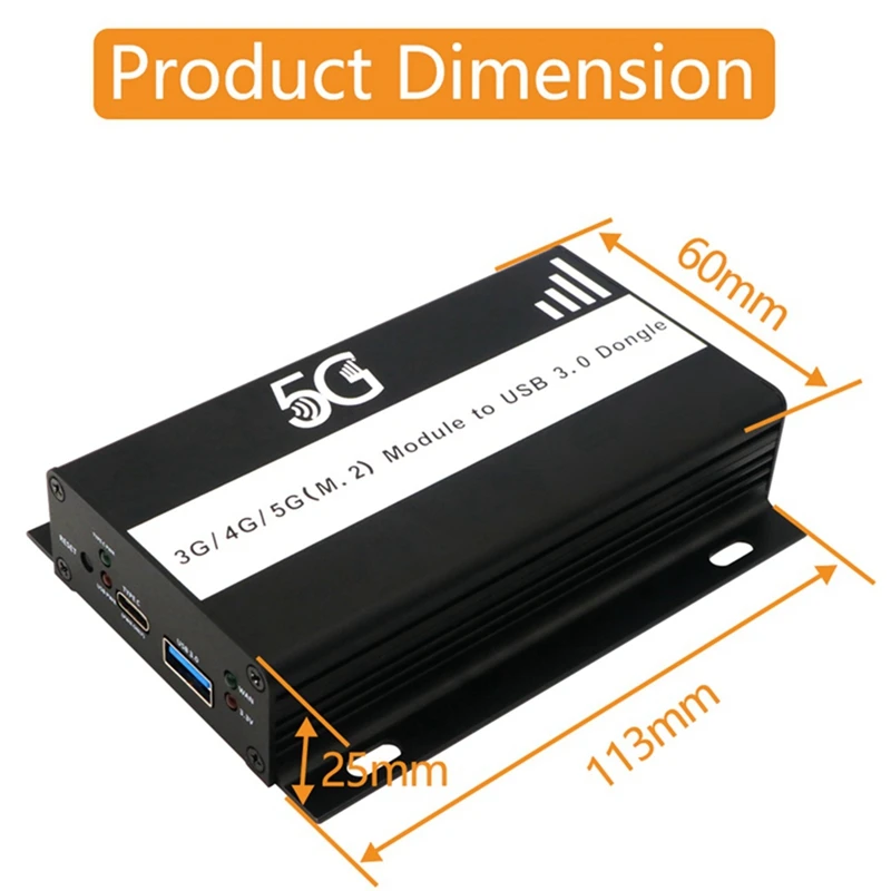 1 Conjunto de M. 2 Para USB 3.0 Adaptador Com Slot para Cartão SIM Para Micro SIM-SIM Nano SIM 3G 4G 5G Módulo 5