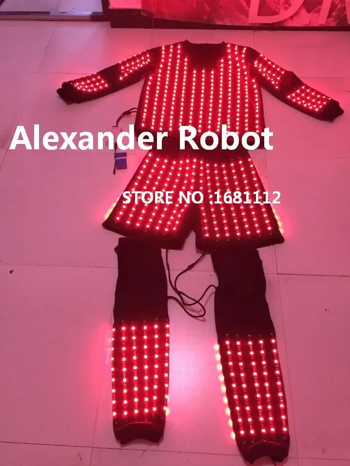 LED Traje /LED de Roupas/Luz ternos/ LED Robô se ajustar/ Kryoman robot/ Alexandre robô