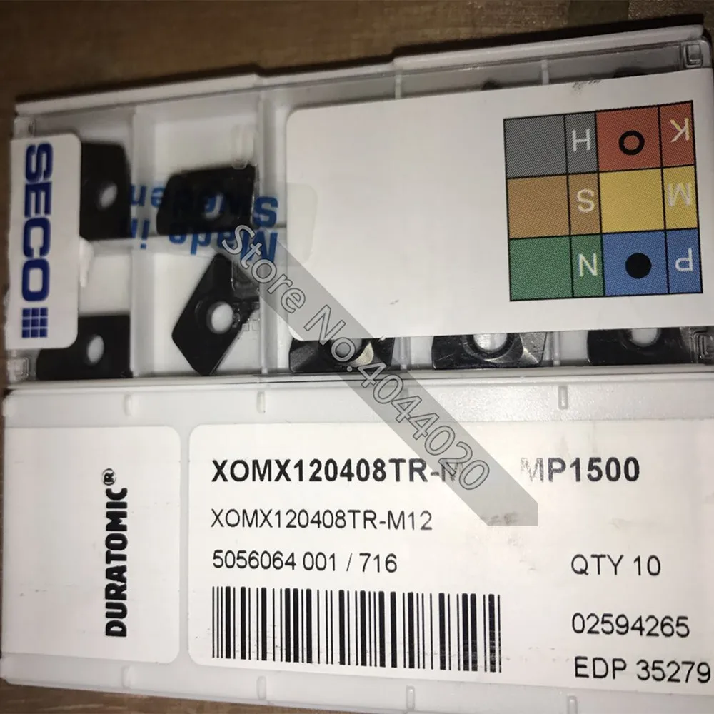 XOMX120408TR-M12 MP1500 Pastilhas de metal duro 10Pcs de Torno CNC, Ferramentas