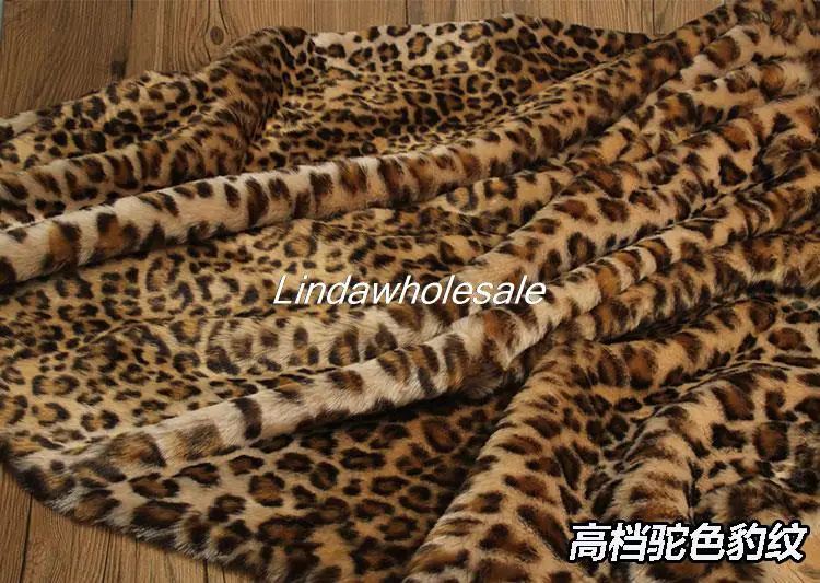 Atacado high-end leopard-print tecido aveludado,peles de tecido,pano de fundo, decoração tapete material