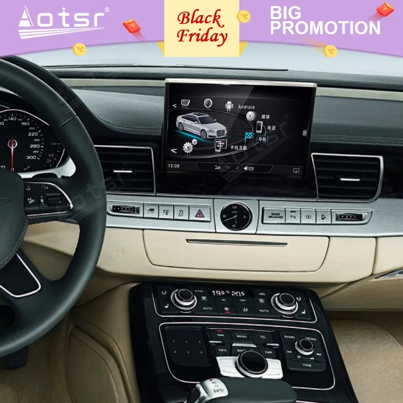 Android 11 Para Audi A8 2011 2012 2013 2014 2015 GPS Navi Carplay Tela Estéreo Multimídia Vídeo Player auto-Rádio Auto Chefe da Unidade de