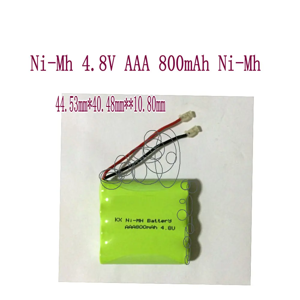 Alta qualidade Substituição da Bateria do Novo KX Ni-Mh 4,8 V AAA 800mAh baterias de Ni-Mh Bateria Recarregável Com Plugues Frete Grátis Número 7