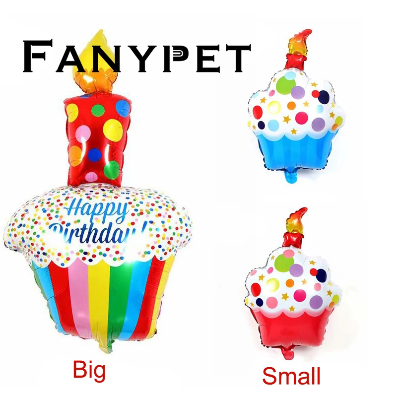 50 pcs bolo de aniversário folha balão vermelho / azul/ colorido garrafa de cerveja balões Happy festa de aniversário, decoração de chá de Bebê