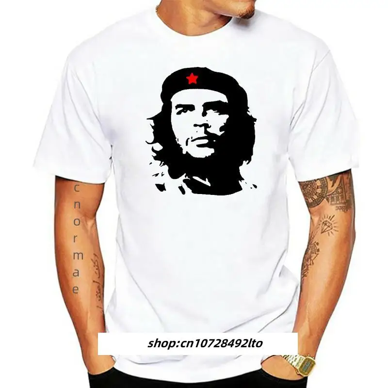 Uae Hitam Che Guevara Atasan Kuba Revolusi Politik Retro Lambang Siluet
