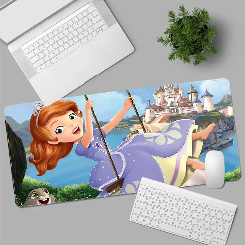 Disney Sofia Grande XXL Teclado Esteira Esteira de Tabela Alunos Jogador de área de Trabalho tapete de rato Gaming Mouse Pad Office Acessórios de Mesa 1