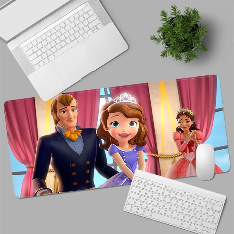 Disney Sofia Grande XXL Teclado Esteira Esteira de Tabela Alunos Jogador de área de Trabalho tapete de rato Gaming Mouse Pad Office Acessórios de Mesa 5