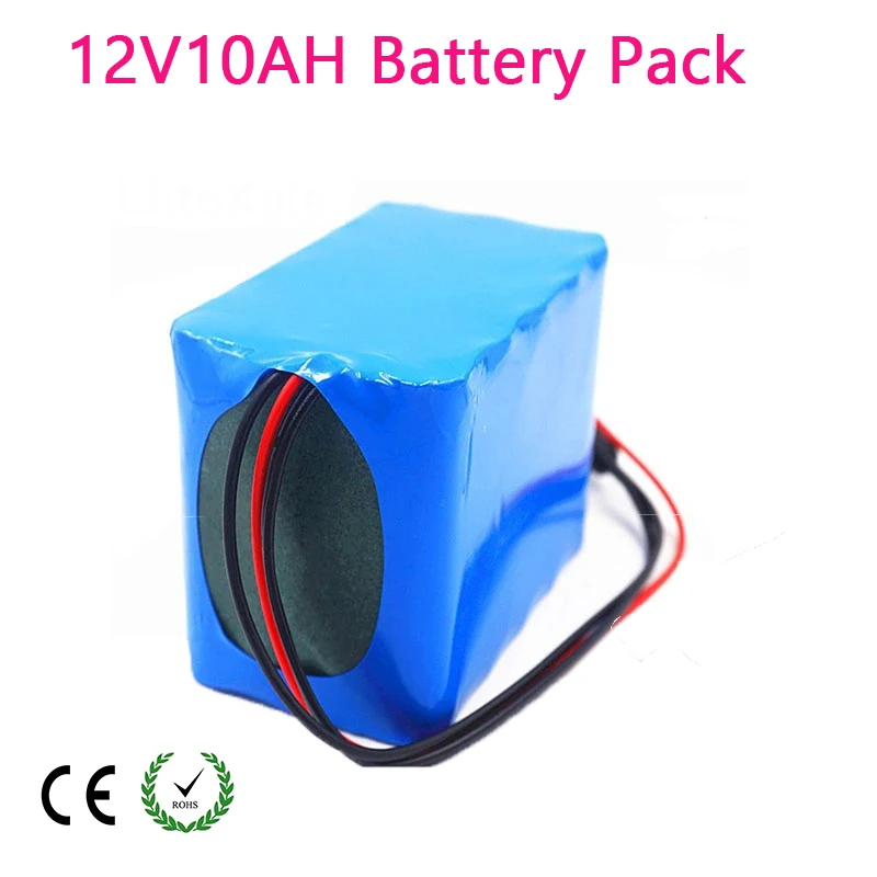 12V 10ah da Bateria 3S5P 100% Novo de Alta Capacidade de Proteção 11.1 V 12V Bateria de Lítio Recarregável de 12V 10000mAh Capacidade Quente