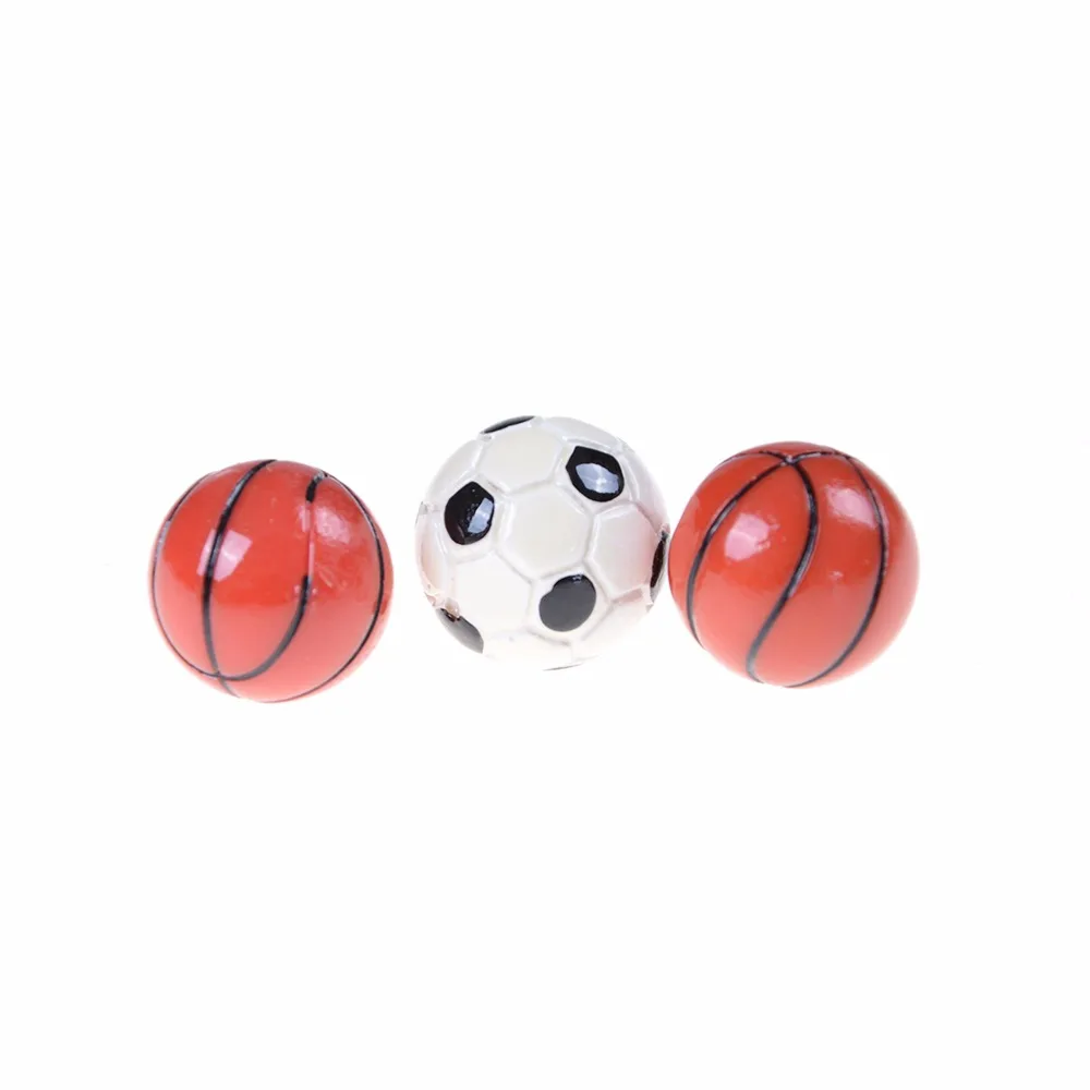 1:6/1:12 Casa de bonecas Miniatuur Esporte Ballen Voetbal pt Basketbal Decoração Pop Accessoires