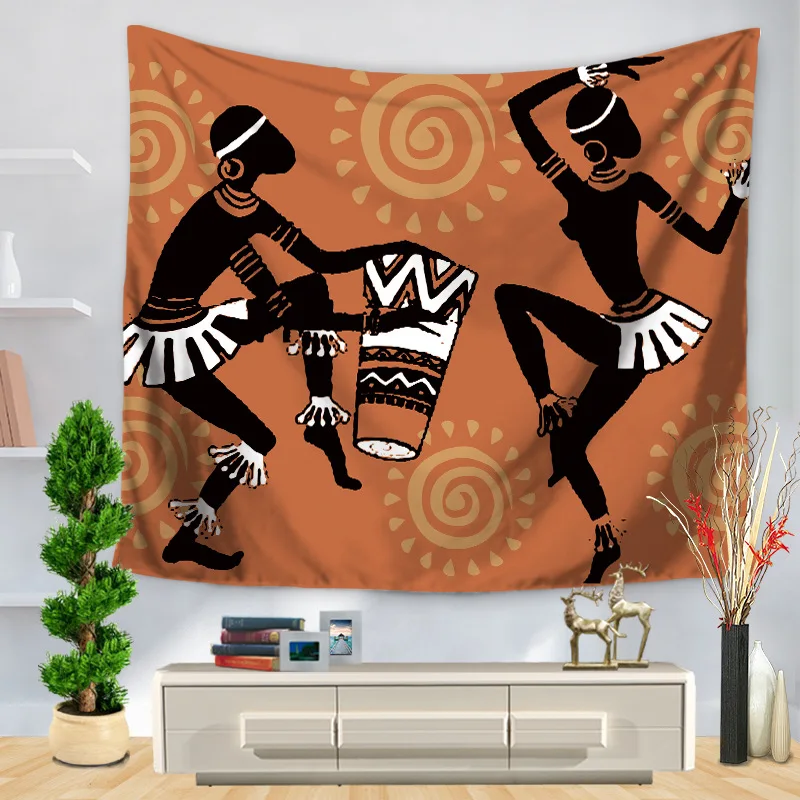 Casa Decorativos de Parede Pendurado Carpetes Tapeçaria Retângulo Colcha Cor África Étnica de dança Padrão GT1171 4
