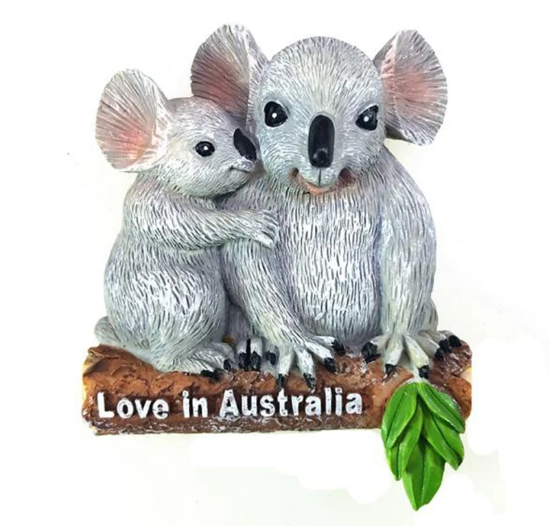 O amor Na Austrália Canguru 3D Ímãs de Geladeira Turismo Lembranças Frigorífico Magnéticos, Etiquetas de Presente 0