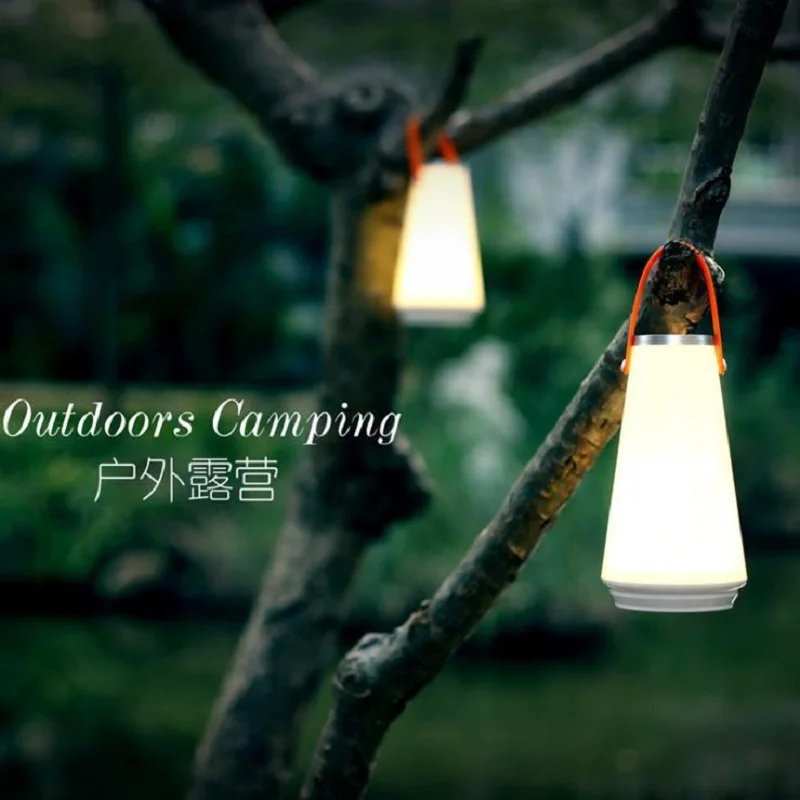 Mudar Recarregável Luz da Noite para o Quarto Sala de estar de Camping leve e Portátil Lanterna de LED Pendurado Tenda da Lâmpada USB Toque