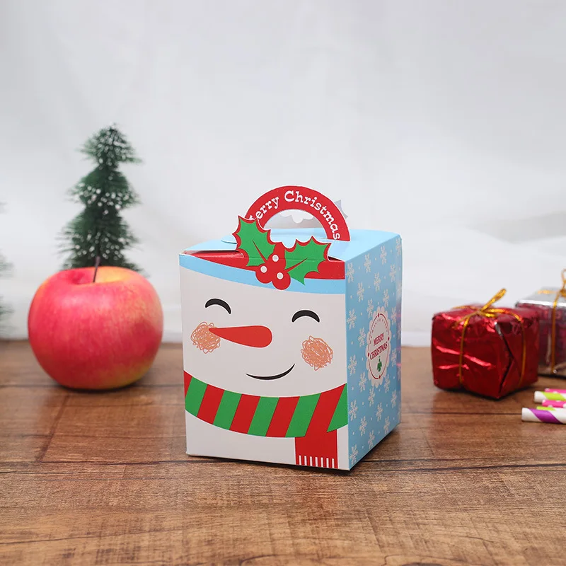 1000pcs/monte Véspera de Natal, Caixa de Presente do Papai Noel, Fada do Design Papercard Presente do Favor de Partido de Caixa de Actividade Ano Novo Apple Caixas