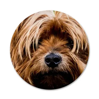 58mm yorkshire terrier um cão de filhote de cachorro Broche de Cosplay Crachá Acessórios Para Roupas Mochila Decoração Presente 2