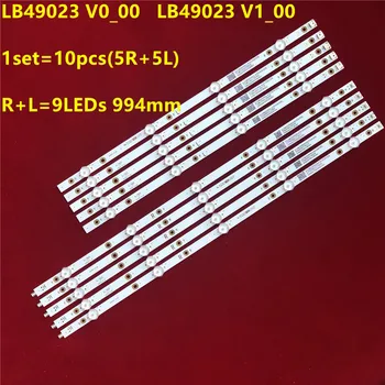 A retroiluminação LED strip 9lamp para Ph ilips 49