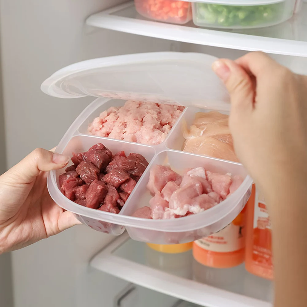 Casa De Carne Congelada Congelador Caixa De Cozinha Compartimentada Cebola Caixa De Plástico Compartimentado Fresco Caixa De Geladeira De Armazenamento De Caixa De