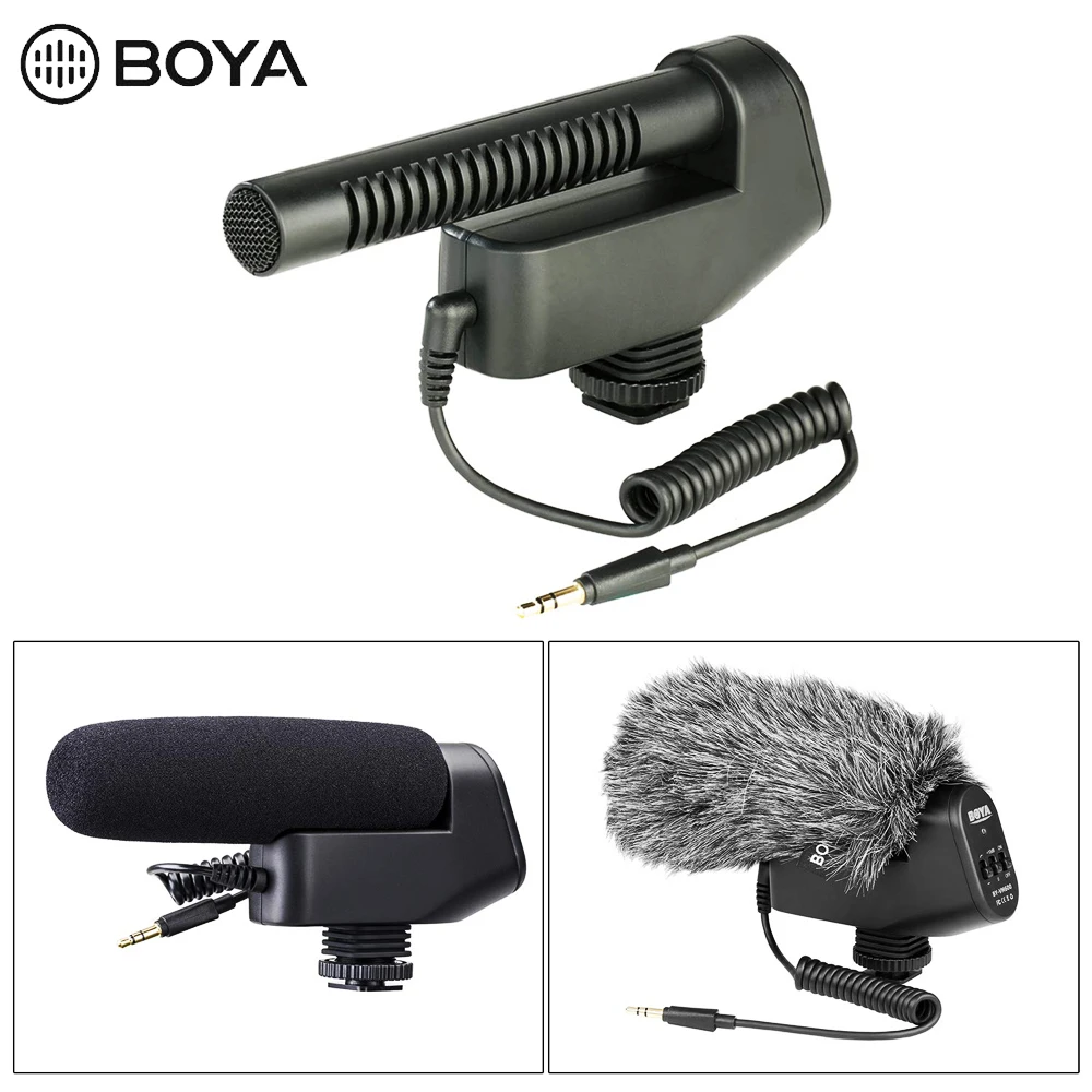 BOYA POR VM600 Direcional Cardióide Microfone de Condensador Mic para Canon Sony Nikon Pentax Câmera DLSR 3