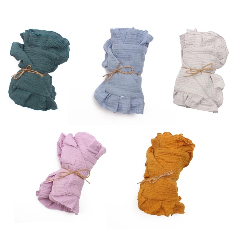 Bebê De Musselina De Algodão Macio Receber Cobertor De Bebês Recém-Nascidos 4 Camadas De Gaze De Algodão Sleepsack Carrinho De Cobertura 0