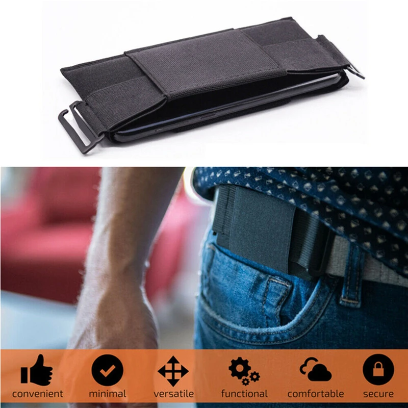 Minimalista Invisível Carteira De Moda Cool Mini Saco Chave Cartão De Telefone Prática Exterior Novo Ultra Fina Do Saco O Saco Da Cintura