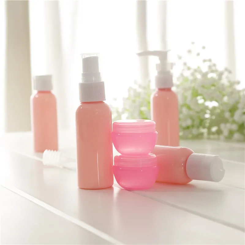 Úteis de Viagem Engarrafamento Definir a Garrafa de Plástico de Garrafa de Spray Loção Shampoo Creme Cosmético de Garrafa PET 4